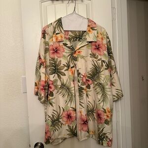 Floral Hawaiian Casual Button Down Shirt
